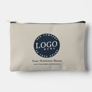 Pochette À Accessoires Logo d'entreprise Slogan et site Web Swag promotio