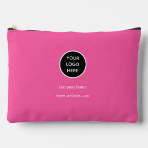 Pochette À Accessoires Logo Personnalisé Entreprise Hot Pink Entreprise