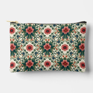 Pochette À Accessoires Magie des fleurs boho - dans des nuances de vert e