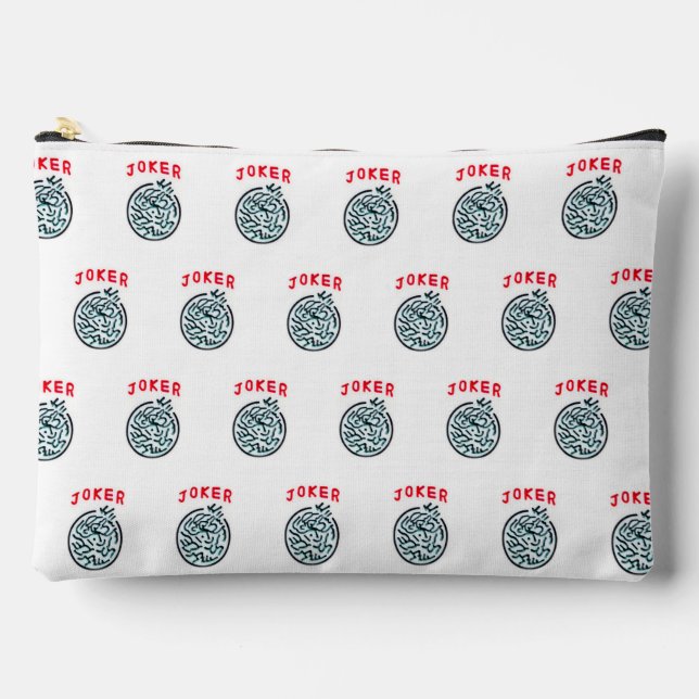 Pochette À Accessoires MahJong symbole du jeu Joker tuile (Recto)