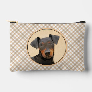 Pochette À Accessoires Manchester Terrier Peinture Art animal original