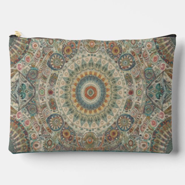 Pochette À Accessoires Mandala Mosaic Poche zippée (Recto)