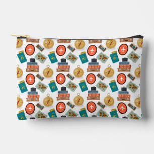 Pochette À Accessoires Maquillage à thème de voyage de vacances rétros