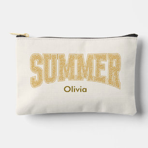 Pochette À Accessoires Maquillage Floral Fantaisiste de Crépuscule d'Été 