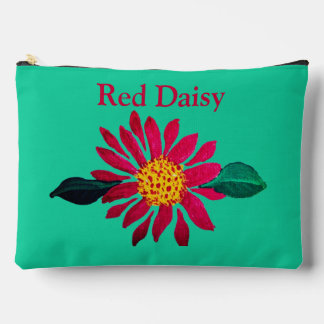 Pochette À Accessoires Marguerite Rouge