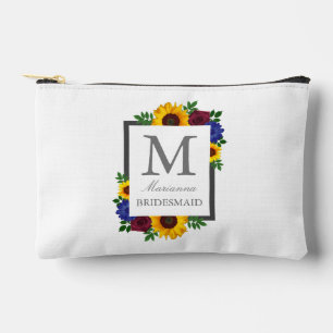 Pochette À Accessoires Mariage floral Rose de tournesol