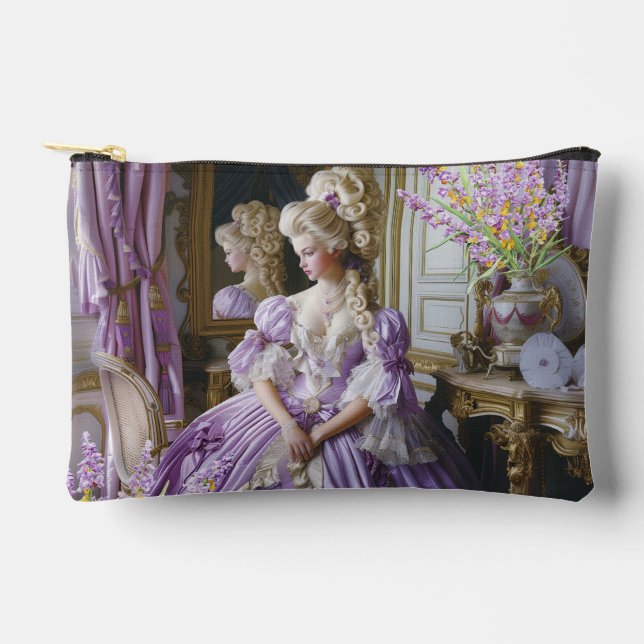 Pochette À Accessoires Marie Antoinette lavender Queen pouch アクセサリーポーチ (Recto)