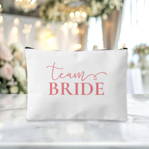 Pochette À Accessoires Mariée - Équipe de la mariée ! Nom du cadeau 