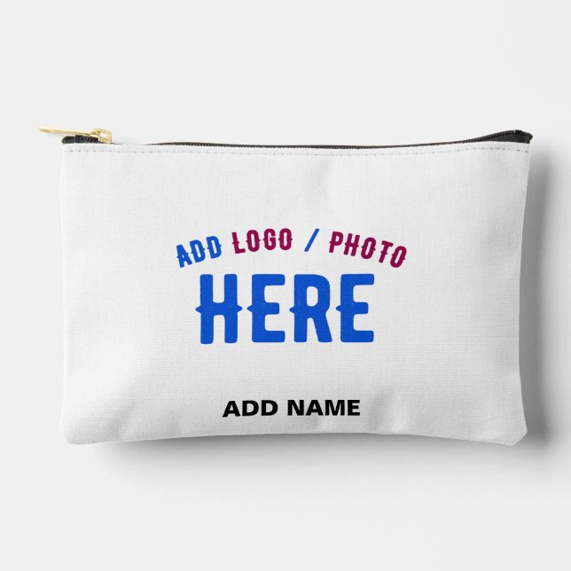 POCHETTE À ACCESSOIRES MARQUE BLANCHE MODERNE ET PERSONNALISABLE VÉRIFIÉE (Recto)