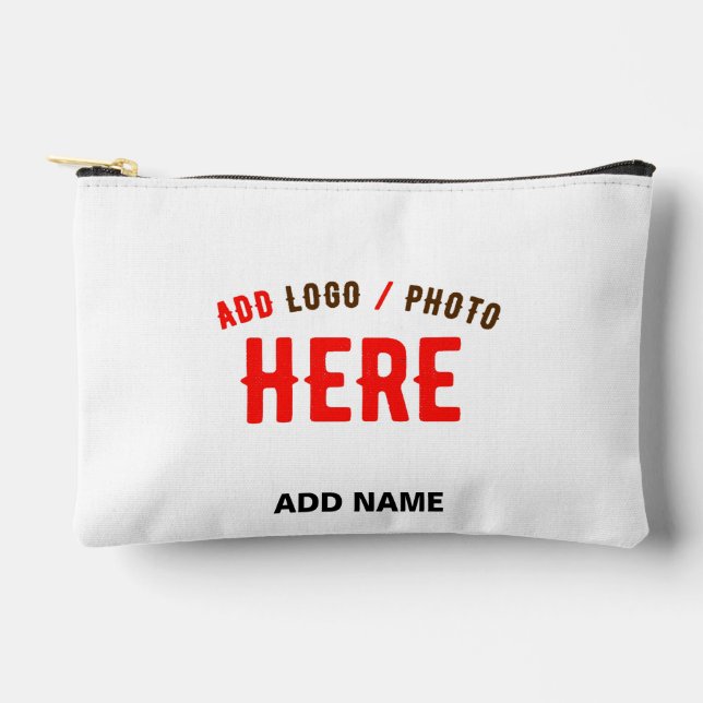 POCHETTE À ACCESSOIRES MARQUE BLANCHE MODERNE ET PERSONNALISABLE VÉRIFIÉE (Recto)