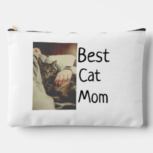 Pochette À Accessoires Meilleure maman chat papa ajouter chat photo nom c
