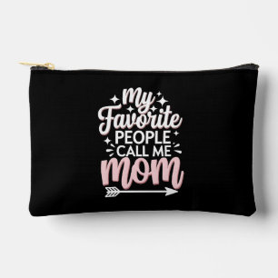 Pochette À Accessoires Mes personnes préférées m'appellent Maman Fleurs d