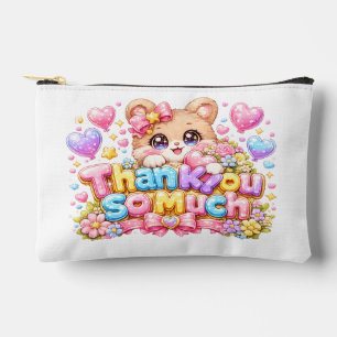 Pochette À Accessoires Mignon Kawaii Merci Beaucoup Ours en Peluche Paste