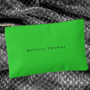 Pochette À Accessoires Moderne Vert Simple Élégant