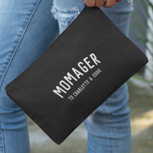 Pochette À Accessoires Momager Modern Mom Manager Noms des enfants