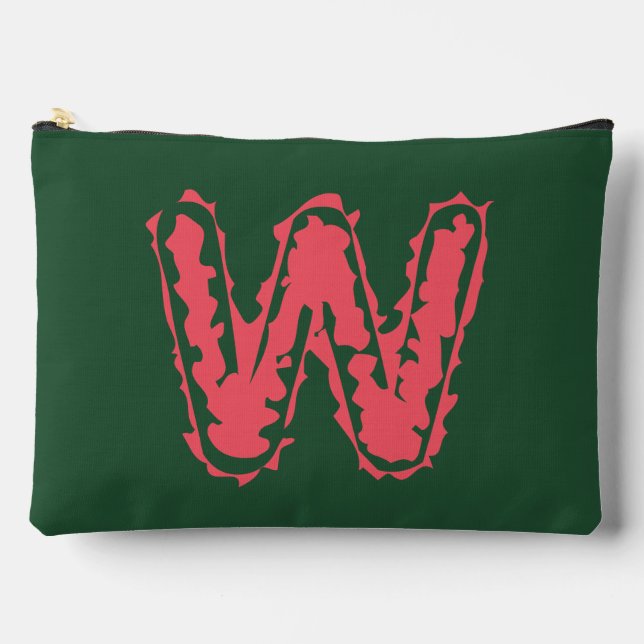 Pochette À Accessoires Monogramme déplaisant s'accrochant rose sur vert (Recto)