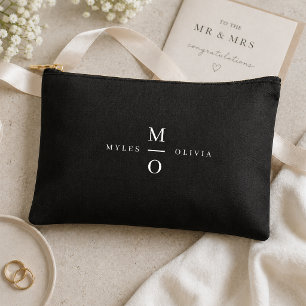 Pochette À Accessoires Monogramme en couple Élégant minimaliste élégant n