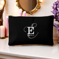 Monogramme et nom de la calligraphie stylisée noir