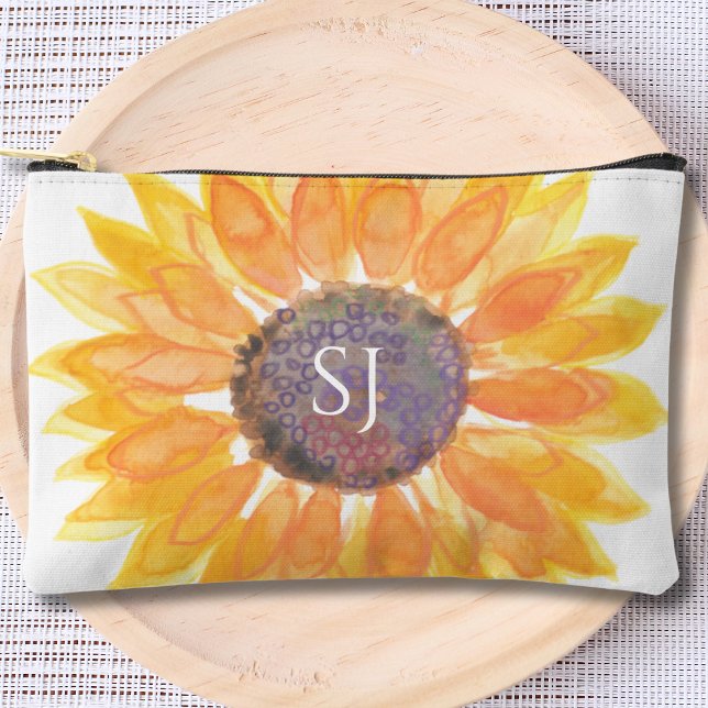 Pochette À Accessoires Monogramme floral (Créateur téléchargé)