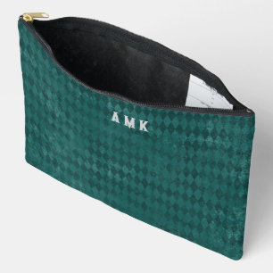 Pochette À Accessoires Monogramme Harlequin Turquoise vintage