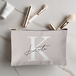 Pochette À Accessoires Monogramme Moderne Classique Cadeau de demoiselle