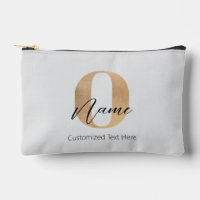 Monogramme moderne O & Nom initial Personnalisé