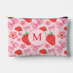 Pochette À Accessoires Monogramme Motif de la cave rose et de la fraise