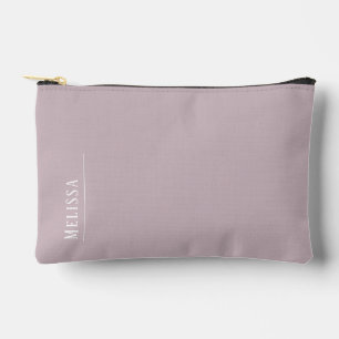 Pochette À Accessoires monogramme personnalisé, mauve moderne