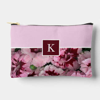 Pochette À Accessoires Monogramme rose oeillet Janvier Fleur d'anniversai