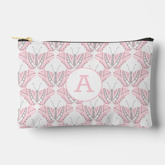 Pochette À Accessoires monogramme rose papillon (Recto)