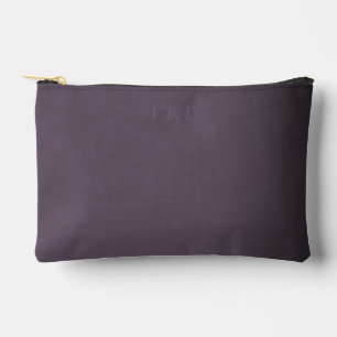 Pochette À Accessoires Monogramme triple subtil sur Plum Dusty tacheté