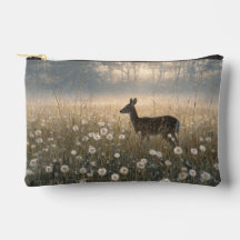 Morning Meadow Deer Silhouette Pouch
