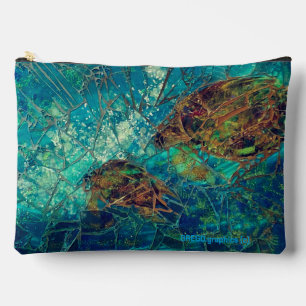 Pochette À Accessoires Mosaic Lg Ziphed_Bag Turtles Indigénérosité Accès