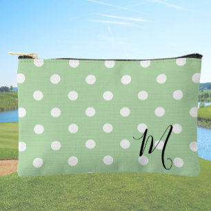 Pochette À Accessoires Motif classique à pois verts Maquillage ou