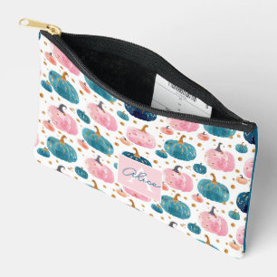 Pochette À Accessoires Motif d'automne Citrouille aquarelle
