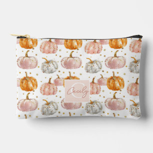 Pochette À Accessoires Motif d'automne Citrouille aquarelle
