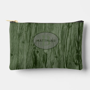 Pochette À Accessoires Motif de bois vert foncé de la forêt moyenne