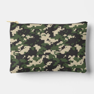 Pochette À Accessoires Motif de camouflage numérique vert