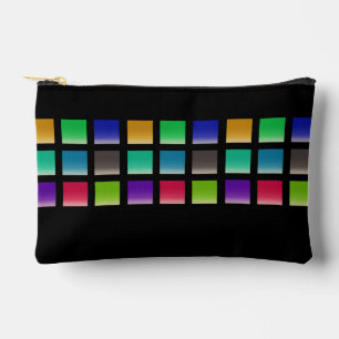 Pochette À Accessoires Motif de carrés abstraits modernes