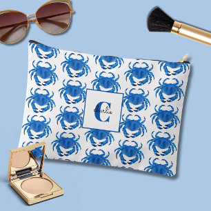Pochette À Accessoires Motif de crabe bleu