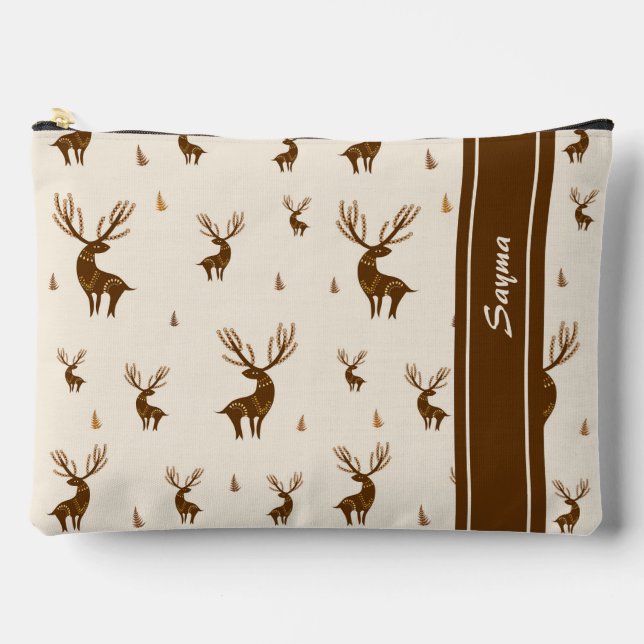 Pochette À Accessoires Motif de Deers (Recto)