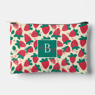 Pochette À Accessoires Motif de fraise personnalisé mignon
