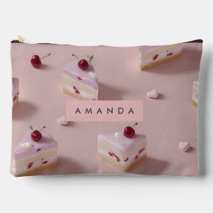 Pochette À Accessoires Motif de gâteau personnalisé Cute Layer Cherry