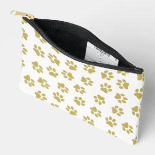 Pochette À Accessoires Motif De Pailles, Pailles De Chien, Pâtes D'Or