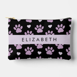 Pochette À Accessoires Motif De Pâtes, Pâtes Lilac, Coeurs, Votre Nom