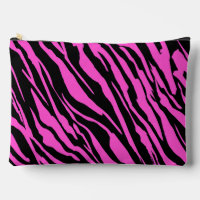 Motif de rayures de zèbre rose et noir