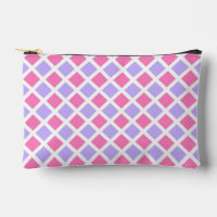 Motif diamant à carreaux rose violet petit