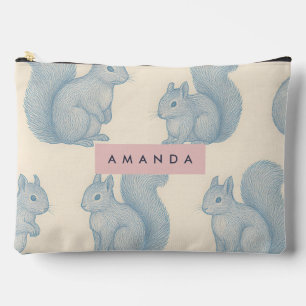 Pochette À Accessoires Motif Écureuil Élégant et Charmant Personnalisé
