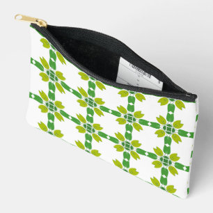 Pochette À Accessoires Motif Feuille, Motif De Feuilles, Feuilles Verts