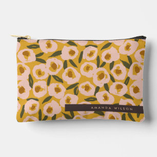 Pochette À Accessoires Motif floral audacieux à l'encre Botanique dessi